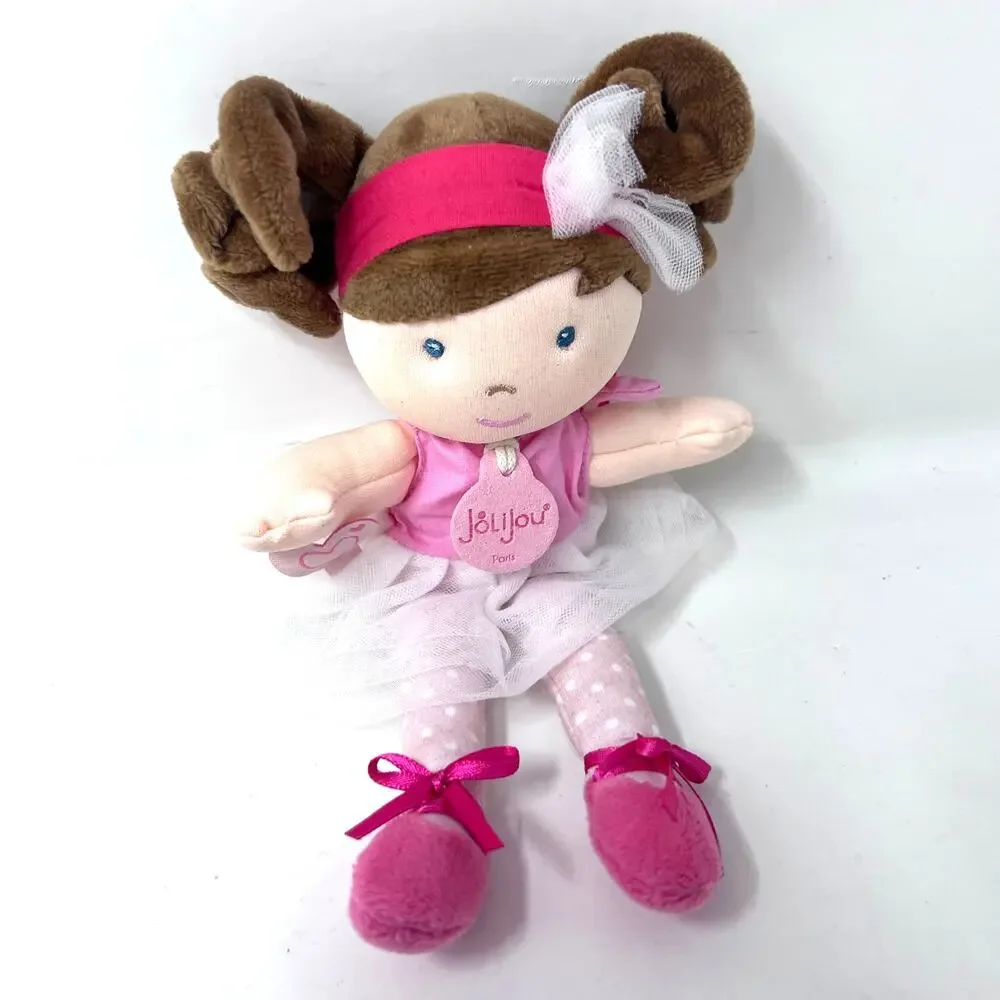 JoLijou Plush Doll Paris Les‎ Tutus DouDou et Compagnie Ballerina Brown Hair